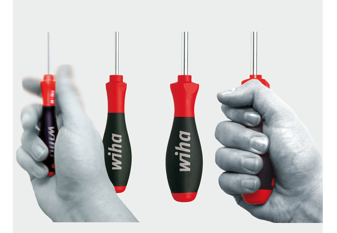 Screwdriver handle size concept: Excellent ergonomics - "Healthy" working with Wiha tools