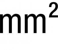 Area stripped, diameter min – max (mm)