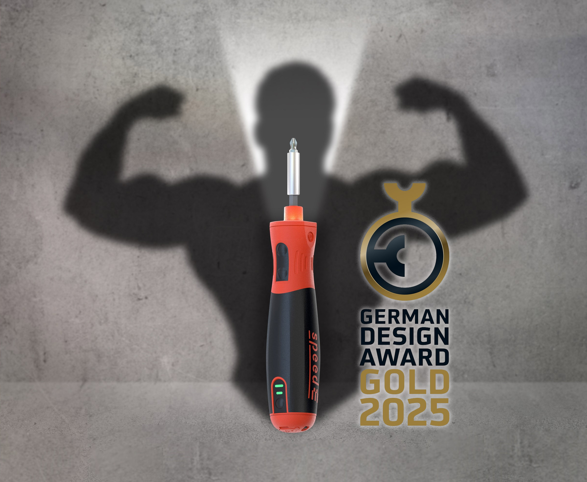 Wiha gewinnt German Design Award 2025 in Gold für den E-Schraubendreher speedE® PocketDrive