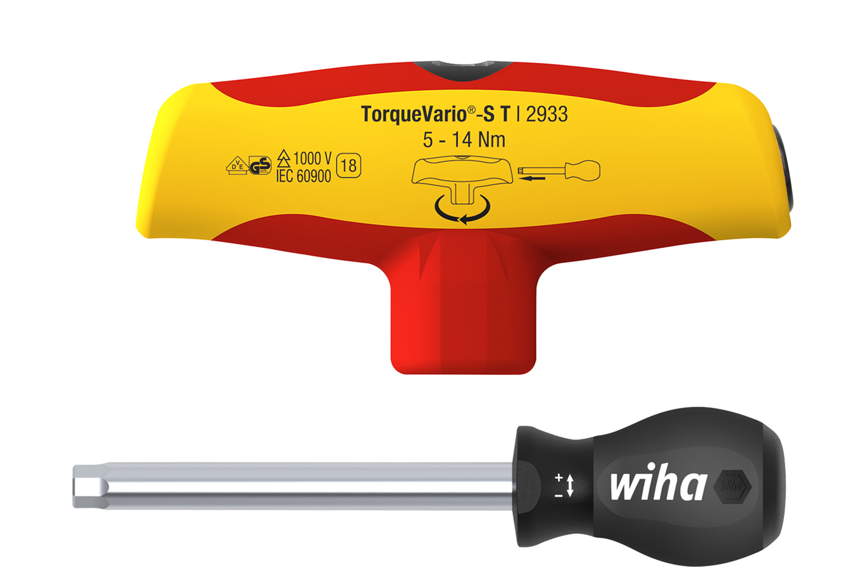 Torque screwdriver with T-handle TorqueVario®-S T electric
