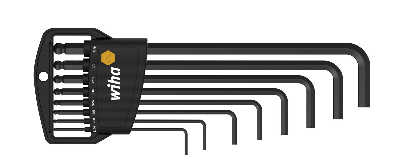 Innensechskant im (01420) Halter Set | Classic Werkzeuge Sechskant-Kugelkopf schwarzoxidiert, Halter (Zoll) | Classic | Stiftschlüssel Stiftschlüssel | Wiha Zoll-Ausführung 8-tlg.