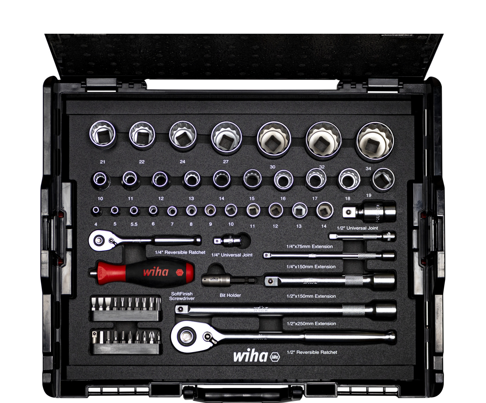 WIHA 32160 Destornillador con portapuntas magnético SoftFinish® 1/4